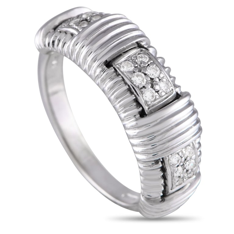 ROBERTO COIN 18K 0.10CT DIAMOND RING (1 of 4)