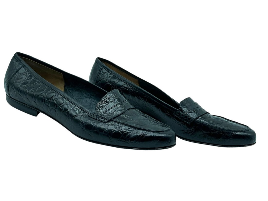 SALVATORE FERRAGAMO LEATHER WOMEN'S LOAFERS 9.5 (1 of 8)