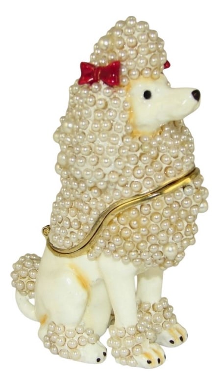 JAY STRONGWATER STYLE POODLE TRINKET BOX (1 of 2)