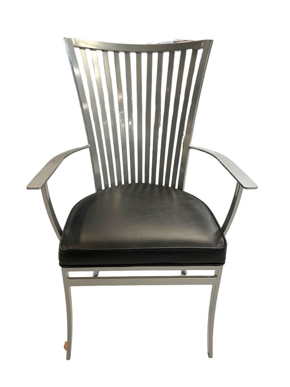 MODERN SHAVER HOWARD STAINLESS STEEL ARM CHAIR (1 of 4)