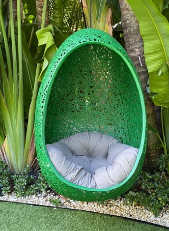 LAVANEST INDOOR OUTDOOR EGG CHAIR W CUSHION 47.25" (1 of 3)