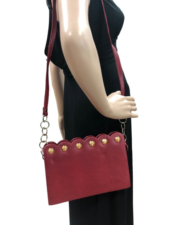 NEW LALO CROC RED VERSACE STYLE HANDBAG (1 of 7)