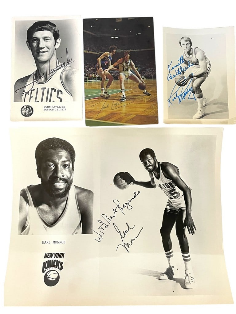 VINTAGE AUTOGRAPHED BASKETBALL PROMO CARDS (1 of 2)