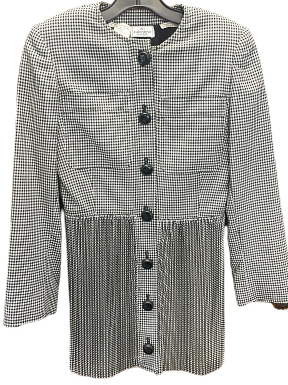 VALENTINO BOUTIQUE NAVY BLUE AND WHITE MINIDRESS (1 of 4)