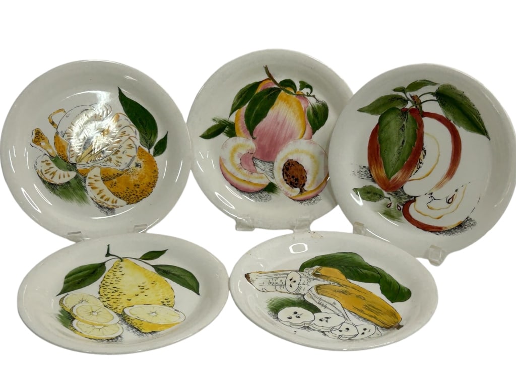5 CLARICE CLIFF for SAFFORDSHIRE SUNKISSED PLATES (1 of 5)