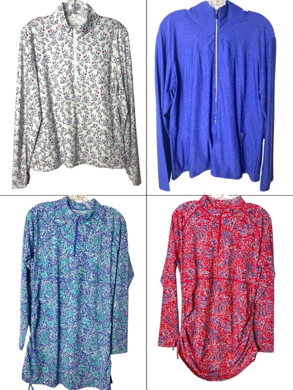 4 DESIGNER LADIES ACTIVEWEAR TOPS SZ L/XL (1 of 9)