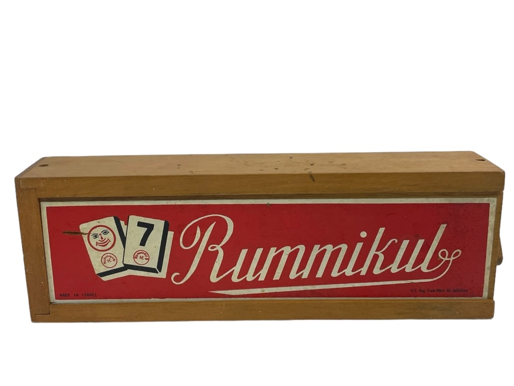 VINTAGE GAME RUMMY BOARD GAME TILES INTACT SET (1 of 7)