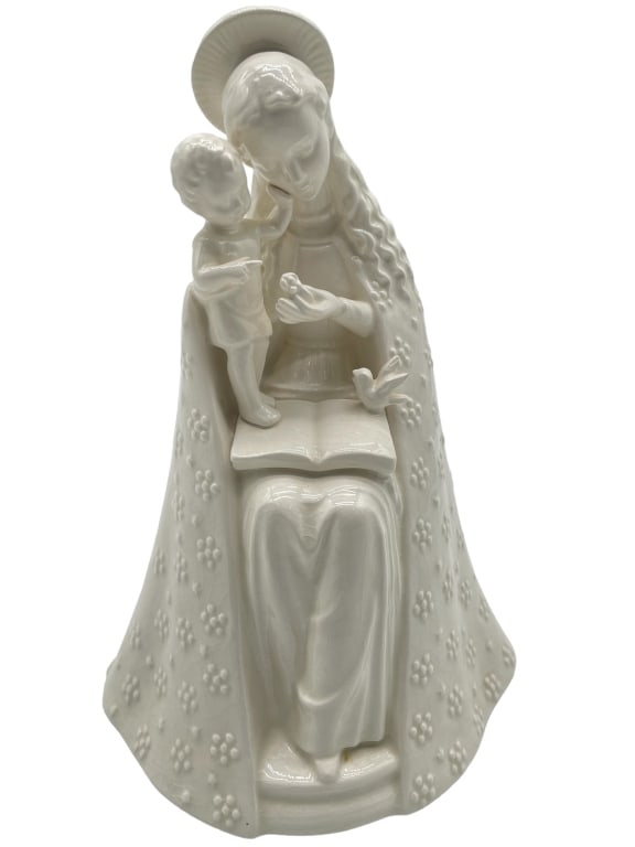 MJ HUMMEL FLOWER MADDONA AND CHILD FIGURINE 8": MJ HUMMEL FLOWER MADDONA AND CHILD FIGURINE 8" -VERY GOOD PRE-OWNED -MA082224