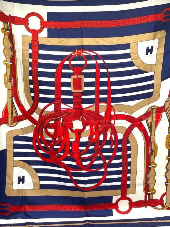 HERMES EQUESTRIAN SILK SCARF PARIS 35" X 35" (1 of 6)