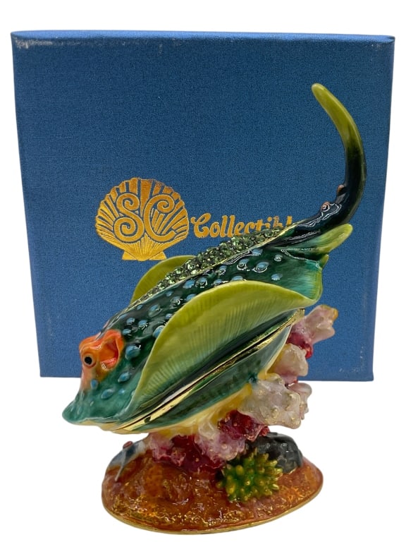 JAY STRONGWATER STYLE SEA RAY TRINKET BOX NIB (1 of 6)