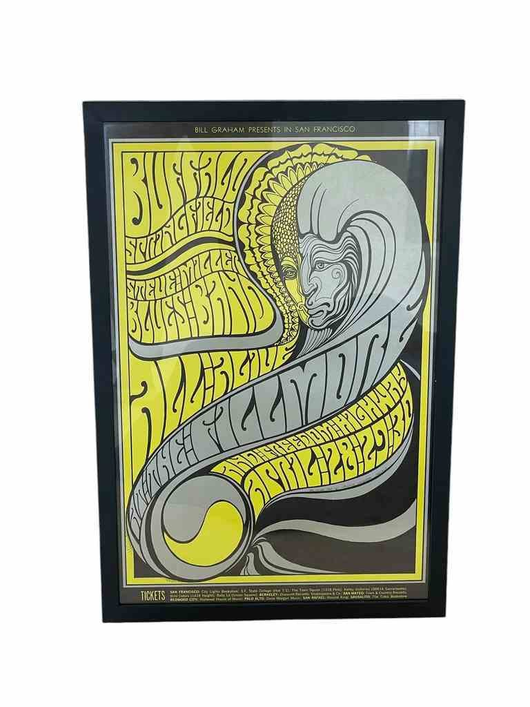 BUFFALO SPRINGFIELD VINTAGE CONCERT POSTER PRINT (1 of 2)