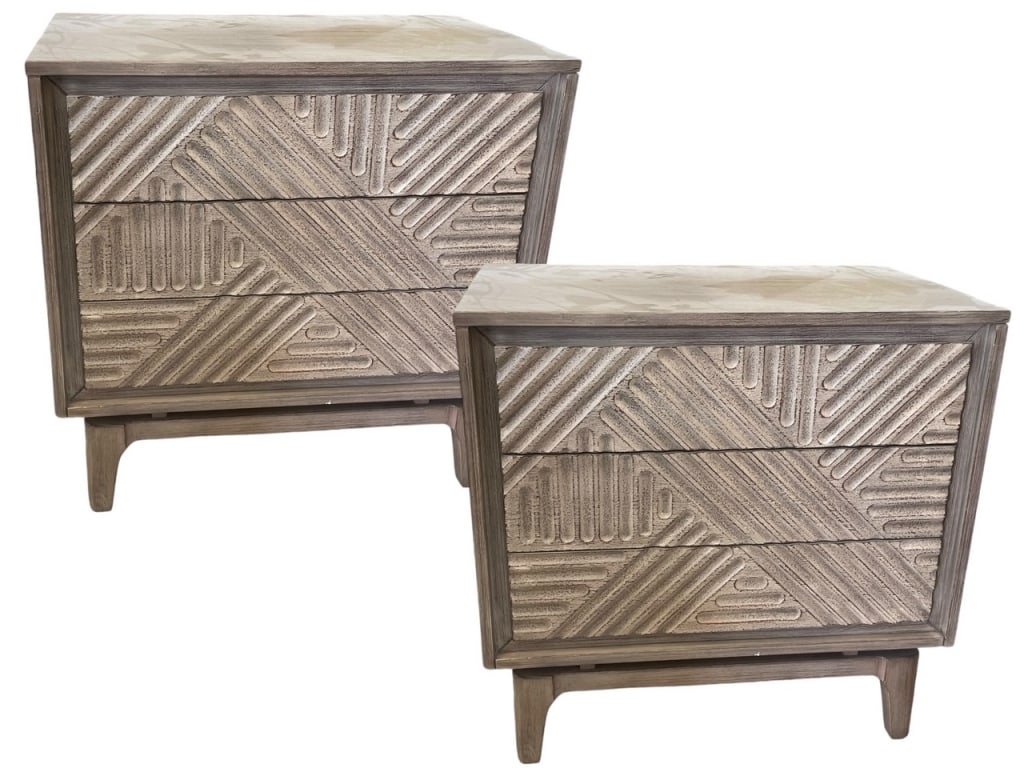 PAIR OF  VANOWEN 3-DRAWER NIGHTSTANDS (1 of 6)