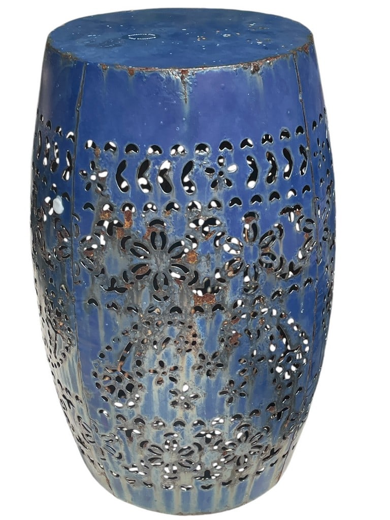 BOHO SMALL LACE CUT METAL ACCENT SIDE TABLE 18" (1 of 6)