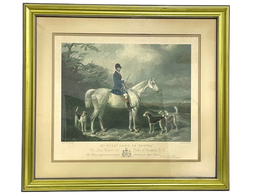 E. HACKER ENGRAVING WILLIAM LONG ON BERTHA 30" (1 of 6)