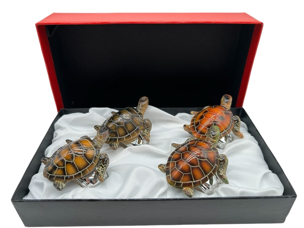 HANS TURNWALD TURTLE NAPKIN HOLDER BOXED SET (1 of 5)