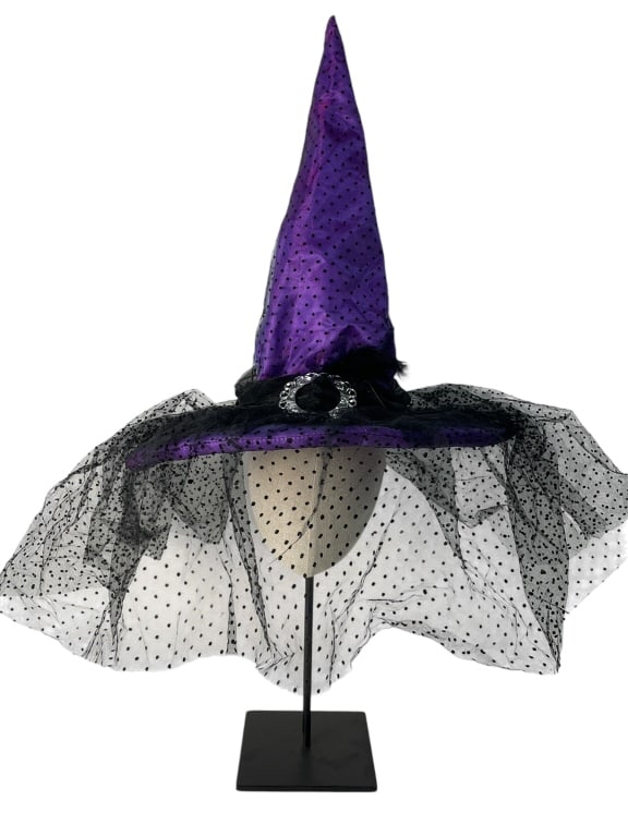 PURPLE HALLOWEEN WITCHES HAT 16" NWT (1 of 2)