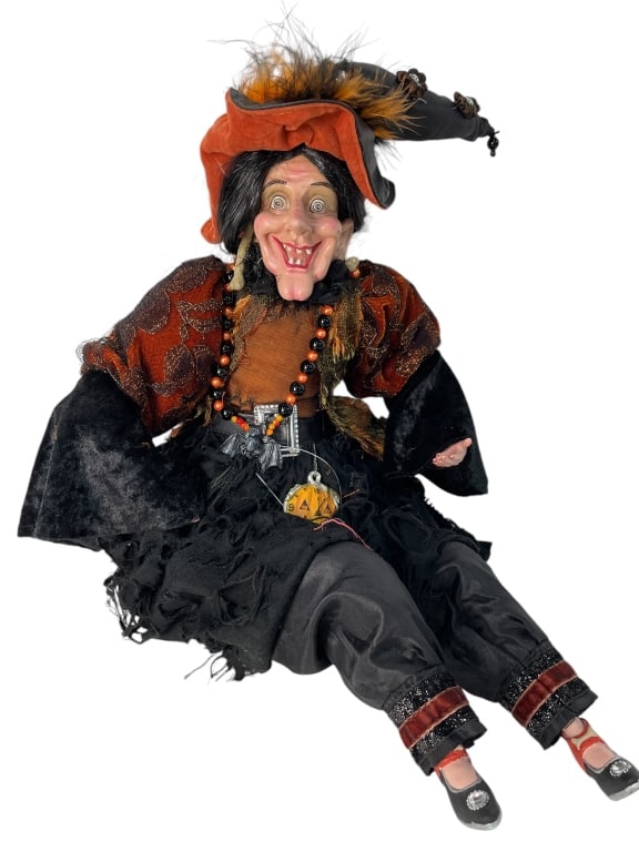 HALLOWEEN WITCH DOLL DECORATION 13" (1 of 2)