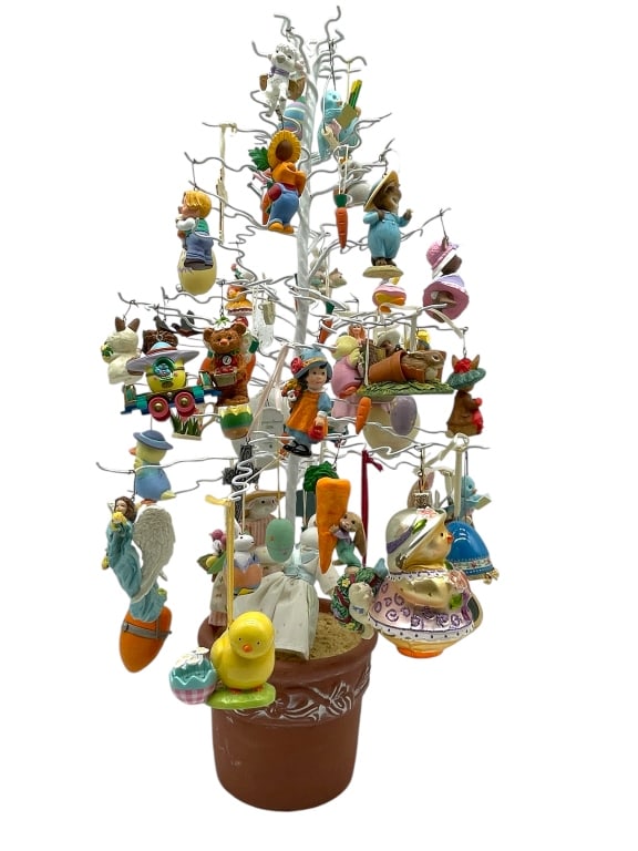 POTTED EASTER ASSORTED ORNAMENT TREE (1 of 2)