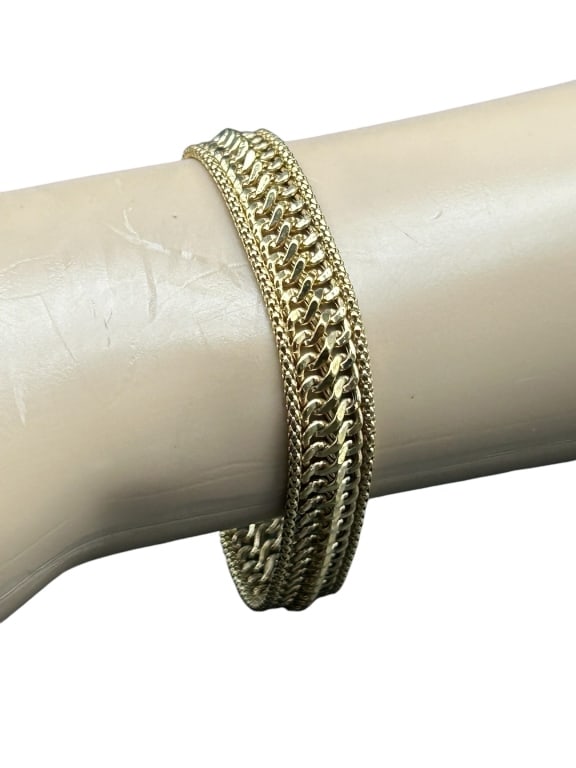 18K GOLD BRACELET 7" (1 of 6)