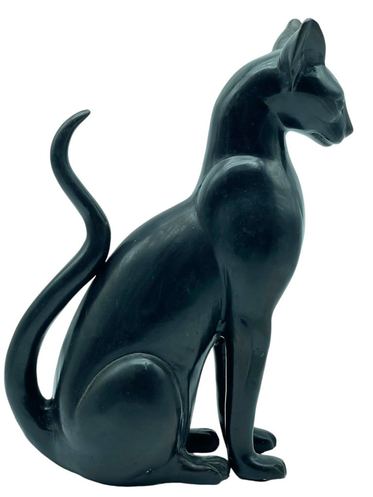 MAITLAND SMITH BRONZE EGYPTIAN CAT SCULPTURE 15" (1 of 7)