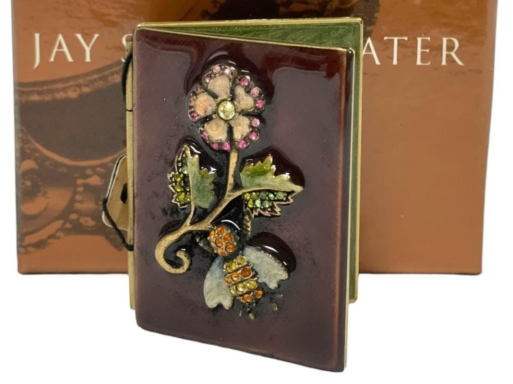 NEW JAY STRONGWATER BEE & FLOWER TRAVEL FRAME 2" (1 of 10)