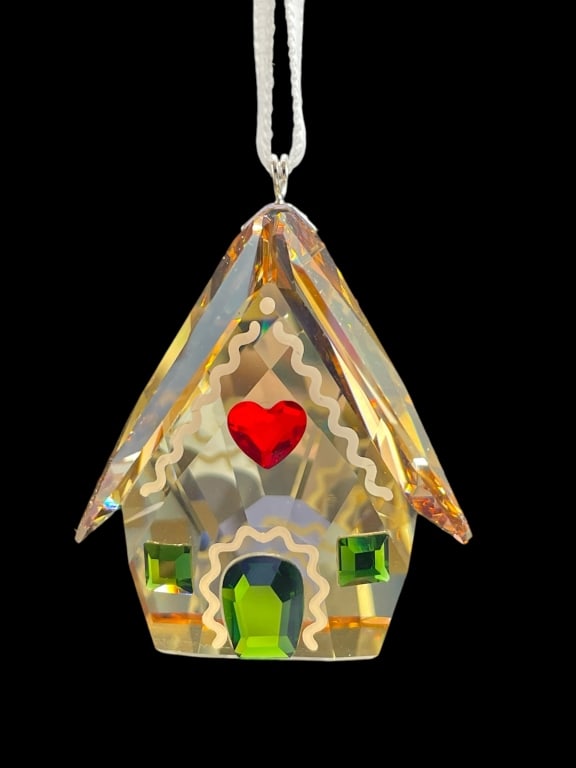 NEW! SWAROVSKI CRYSTAL GINGERBREAD HOUSE ORNAMENT (1 of 4)