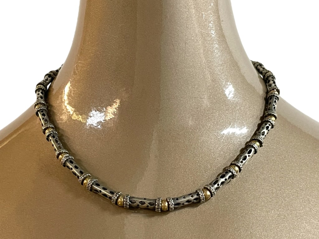 925 STERLING SILVER TUBE NECKLACE (1 of 5)