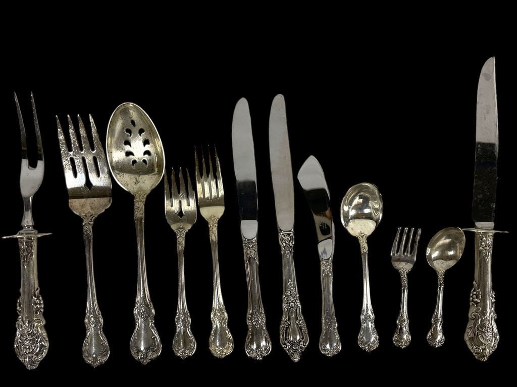 12 PC TOWEL STERLING SILVER FLATWEAR PIECES 664G (1 of 7)