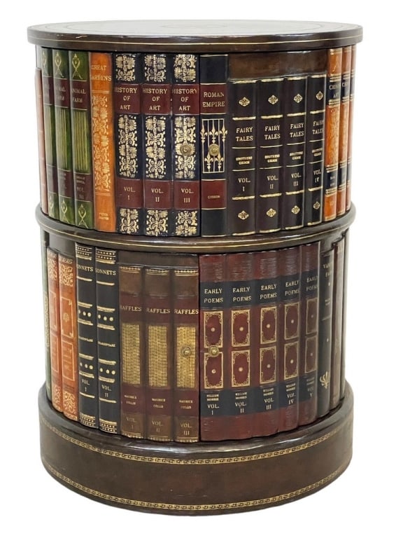 MAITLAND SMITH FAUX BOOK TABLE 26" (1 of 8)