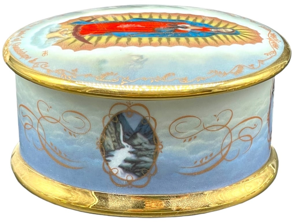 NEW! ARDLEIGH ELLIOT RELIGIOUS MUSIC BOX: ARDLEIGH ELLIOT RELIGIOUS MUSIC BOX -OUR LADY OF GUADALUPE -BY HECTOR GARRIDO -# 6286A -NEW UNUSED CONDITION -DP10824 ***Please note that due to limited storage space, all items must be picked up with