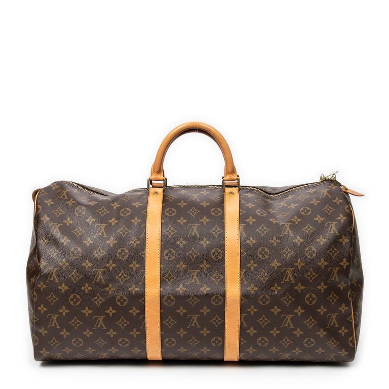LOUIS VUITTON KEEPALL 55 BROWN MONOGRAM TRAVEL BAG (1 of 4)