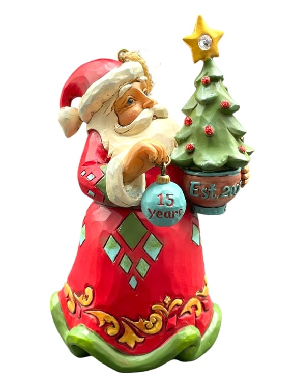 NEW! NIB JIM SHORE 15TH ANNIVERSARY SANTA ORNAMENT (1 of 7)