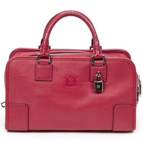 LOEWE AMAZONA 28 RASPBERRY PINK HANDBAG