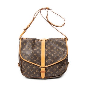 LOUIS VUITTON SAUMUR GM BROWN SHOULDER BAG