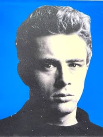 STEVE KAUFMAN JAMES DEAN SILKSCREEN CANVAS