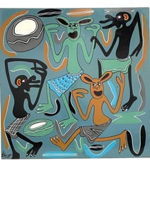 GEORGE LILANGA ORIGINAL PAINTING | EBU NIACHIE MI