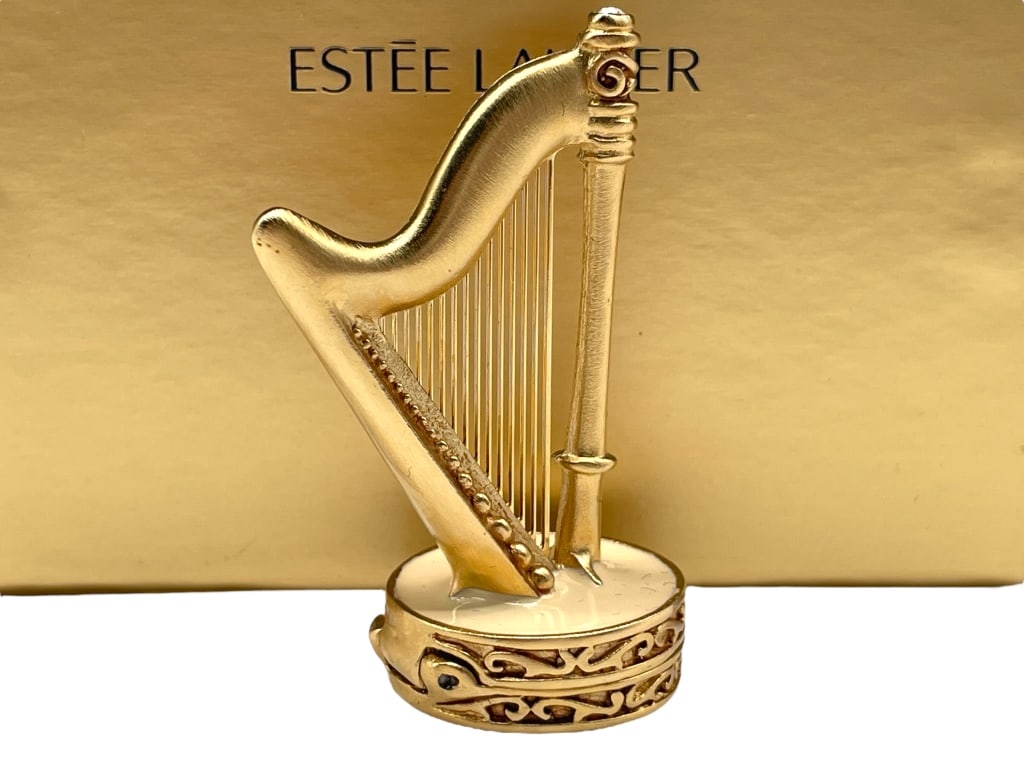 NIB ESTEE LAUDER COMPACT PERFUME HEAVENLY HARP (1 of 8)