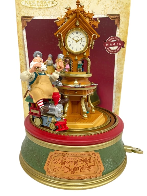 NIB HALLMARK THE MERRY OLD TOYMAKER TABLE DECOR (1 of 5)
