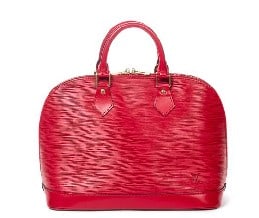 LOUIS VUITTON ALMA PM RED HANDBAG