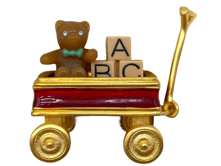 NIB ESTEE LAUDER COMPACT PERFUME TOY WAGON (1 of 7)