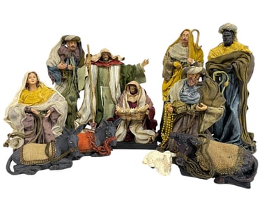 NATIVITY SCENE 10 PIECES