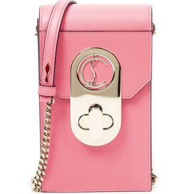 LOUBOUTIN ELISA PHONE POUCH PINK
