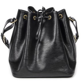 LOUIS VUITTON NOE PM BLACK SHOULDER BAG