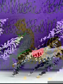 BOB MACKIE  CAROUSEL HORSE BROOCH PIN W BOX