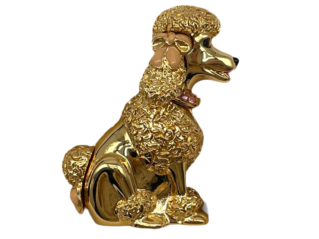 NIB ESTEE LAUDER COMPACT PERFUME PETITE POODLE (1 of 7)