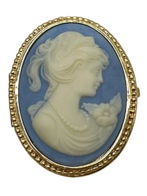NIB ESTEE LAUDER COMPACT PERFUME CAMEO BLUE