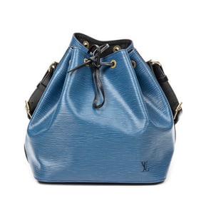 LOUIS VUITTON NOE BICOLOR PM BLUE/BLACK BAG