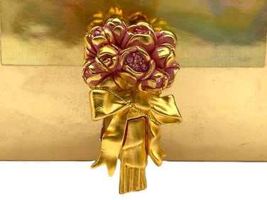 NIB ESTEE LAUDER COMPACT PERFUME FLOWERING BOUQUET