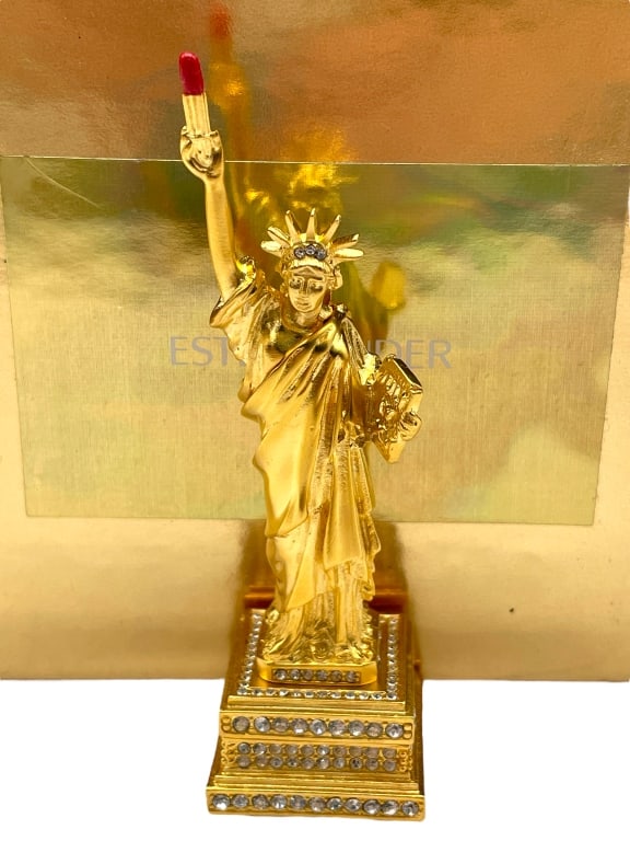 NIB ESTEE LAUDER COMPACT PERFUME LADY LIBERTY (1 of 4)