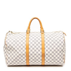 LOUIS VUITTON KEEPALL 50 IVORY TRAVEL BAG